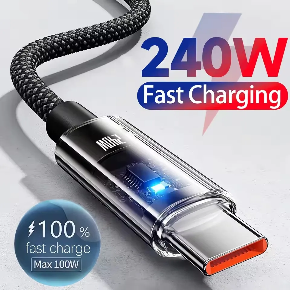 Usb C Cable - 240W Nylon USB Type C Super
