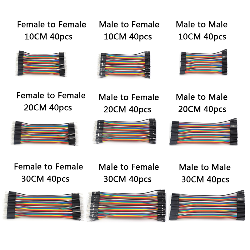 Dupont Line 10cm 20 30CM Male  - огляд і ціна Jumper Wire Kit