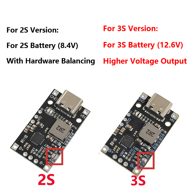 Type-C USB 2S 3S Li-ion Charge - огляд і ціна Tp4056 Module