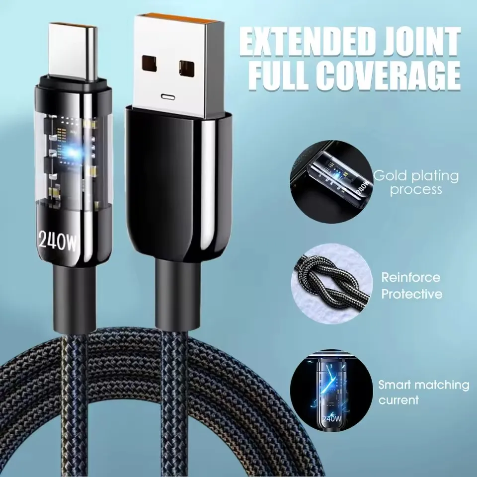 240W Nylon USB Type C Super Fa - огляд і ціна Usb C Cable