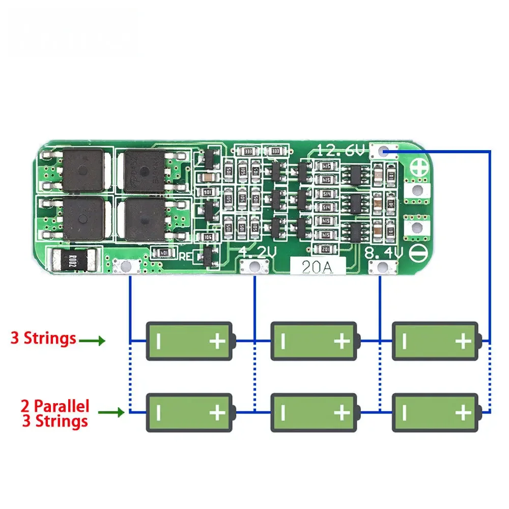 3S 20A Li-ion 18650 Battery BM - огляд і ціна Li Ion Charger Module